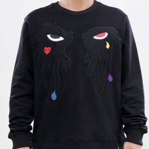 Roku Studio-Tear Dripping Crewneck-Black